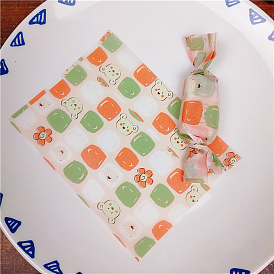 Медвежонок узор скручивание нуга конфетная упаковка, жиронепроницаемая бумага, для упаковки домашних рождественских конфет, прямоугольные