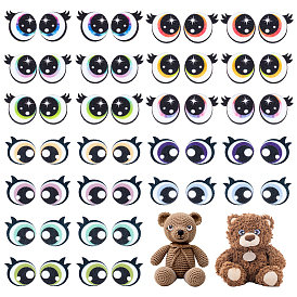 24 пары 12 стили фетровые поделки кукольные глаза, для поделок куклы игрушки кукольные плюшевые животные изготовление