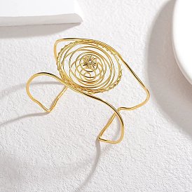 304 браслеты-манжеты из нержавеющей стали со стразами для женщин, цветок