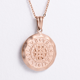 Винтажный панк нержавеющая сталь крест святого бенедикта медаль кулон ожерелья для женщин мужчин