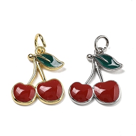 Латунь эмаль подвески, с целью перехода в кольце, без кадмия, без никеля и без свинца, вишневое очарование