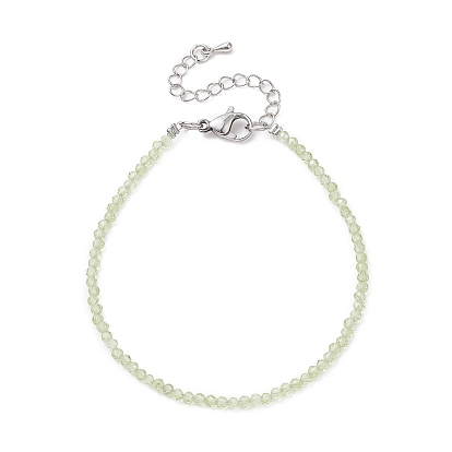 Natural Olive Quartz Round Beaded Bracelets