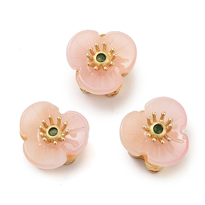 Прозрачные латунные стеклянные бусины