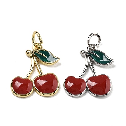 Латунь эмаль подвески, с целью перехода в кольце, без кадмия, без никеля и без свинца, вишневое очарование