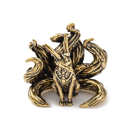 Украшения из латуни в виде лисы, для украшения рабочего стола домашнего офиса