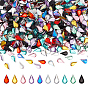 800 шт. 10 цвета: плоские и покрытые сзади прозрачные акриловые стразы-кабошоны, аксессуары, слеза
