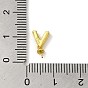 925 поручни из стерлингового серебра, за половину пробурено бисера, с печатью s925, Буква V