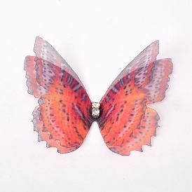 Accessoires de costume tissés à la main, avec strass cristal, papillon avec motif à pois