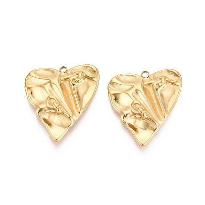 304 подвески из нержавеющей стали, сердце, ионное покрытие (ip)