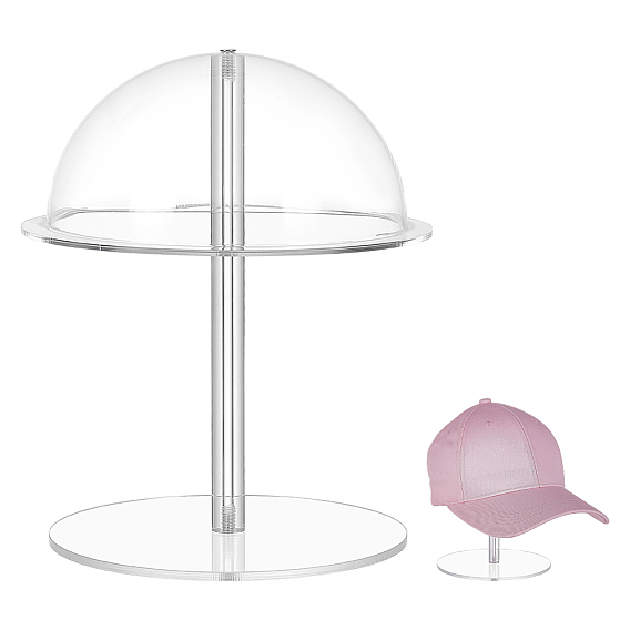 Акриловая витрина для шляп/париков, вешалки для шляп/париков