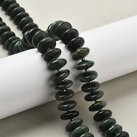 Природные SERAPHINITE нитей бисера, рондель, с бисером