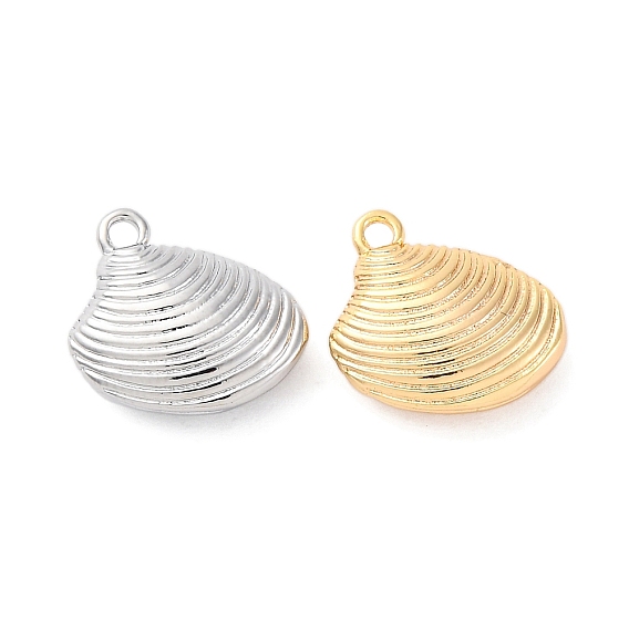 Латунные подвески, без кадмия, без никеля и без свинца, подвески в виде ракушки Венеры