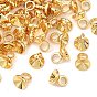 SHEGRACE Brass Bead Cap Bails, for Globe Glass Bubble Cover Making, Cadmium Free & Nickel Free & Lead Free