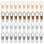 200Pcs 5 Colors Iron Key Clasp Finding, Snap Clasps, Wire Wrapped, Calabash/Gourd