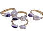 Natural Baroque Pearl Bracelet with French Chic Amethyst and Czech Diamond for High-end Banquets