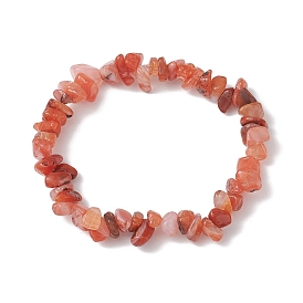 Natural Gemstone Chip Beads Stretch Bracelets for Women