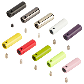 Spray Painted Zinc Alloy End Caps, Column