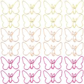 60 шт 3 цвета железные скрепки, скрепки-бабочки, забавные закладки маркировочные клипы