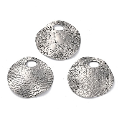 304 подвески из нержавеющей стали, , плоские круглые прелести