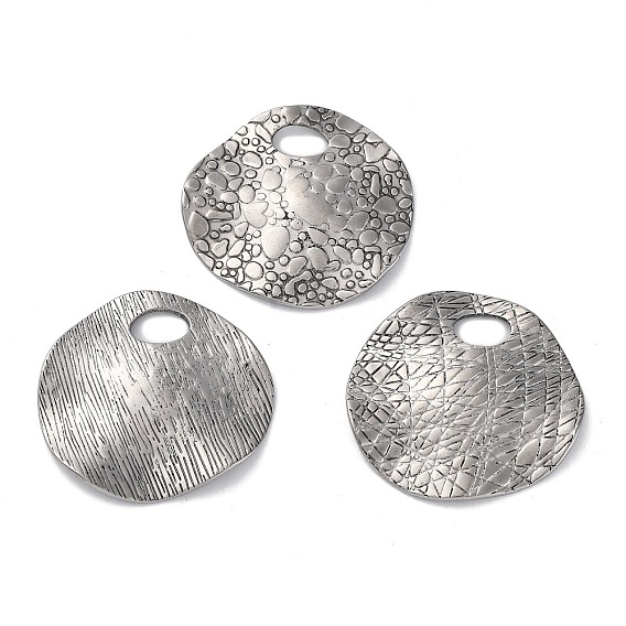 304 подвески из нержавеющей стали, , плоские круглые прелести