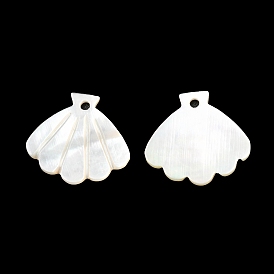 Natural White Shell Pendants, Shell Charm