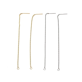 304 Выводы серьги из нержавеющей стали шпилька, нить