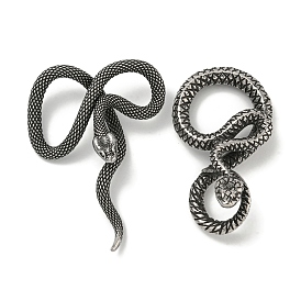 316 Surgical Stainless Steel Pendants, Snake Charm