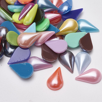 Acrylic Pearl Cabochons, Drop