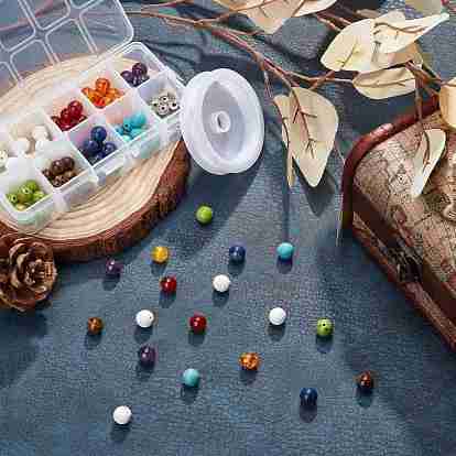 SUNNYCLUE DIY Yoga Chakra Bracelet Making Kits, with Gemstone Beads, Tibetan Style Alloy Spacer Beads and Clear Elastic Crystal Thread