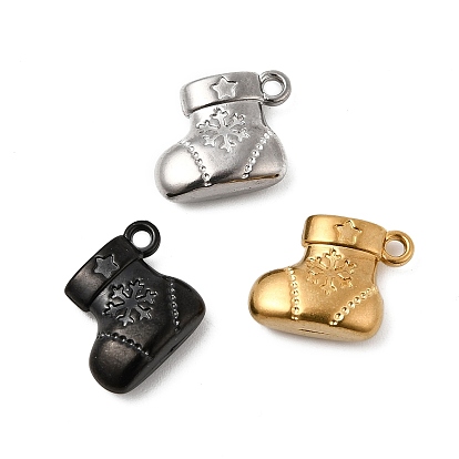 Рождественские 304 подвески из нержавеющей стали, рождественские чулки с подвесками