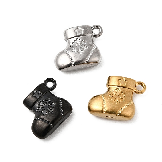 Рождественские 304 подвески из нержавеющей стали, рождественские чулки с подвесками