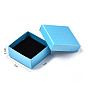 Cardboard Jewelry Boxes, for Ring, Earring, Necklace, with Sponge Inside, Square