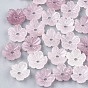 Perles de corail synthétiques, teint, fleur