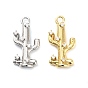 Латунные микро проложить кубического циркония подвески, кактус прелести, стойки покрытие, долговечный, без свинца и без кадмия