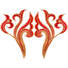 2шт. нашивки с компьютерной вышивкой на ткани с изображением облаков, которые можно пришивать/приклеивать утюгом., аксессуары для костюма, аппликация