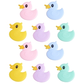 10шт 5 стили утка силиконовые фокусные бусины