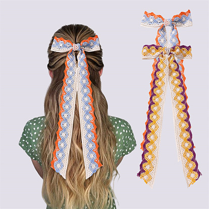 Ткань заколки, аксессуары для волос для женщин, бантом