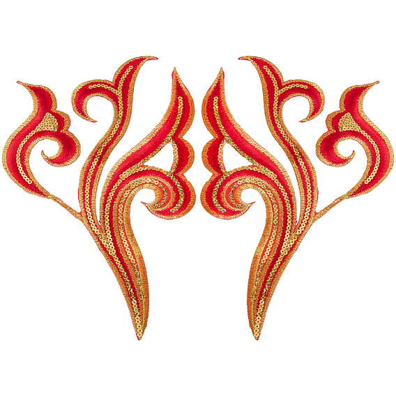 2Pcs Cloud Clothing Computerized Embroidery Cloth Iron on/Sew on Patches, Costume Accessories, Appliques