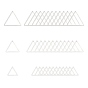 304 Stainless Steel Linking Rings, Triangle