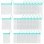 24Pcs 3 Styles Transparent EVA Resealable Bags with Rings, Square Rectangle