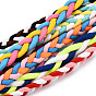 Braided Nylon Cord Mobile Straps, with Alloy Clasp Findings