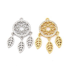 Покрытие стойки латунь с подвесками из фианита, долговечный, без свинца и без кадмия, талисманы ловец снов