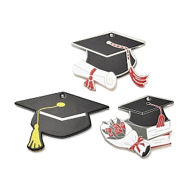 Teachers' Day Double-sided Printed Acrylic Pendants, Doctoral Cap