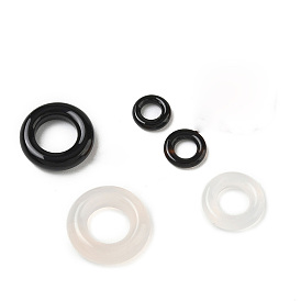Natural Agate Linking Rings, Round Ring