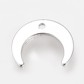 Латунь прелести, кулон с двумя рогами / полумесяцем, без никеля , Реальная платина