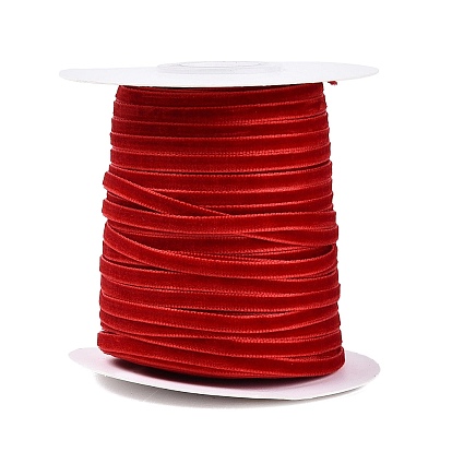 Бархатная лента, одна сторона, для подарочной упаковки, оформление партии, плоский, с катушками