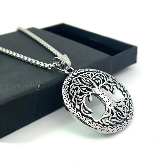 Готические подвески из нержавеющей стали в стиле скандинавских викингов «Древо жизни»