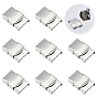 10комплекты 201 застежки для ремешков часов из нержавеющей стали, прямоугольные