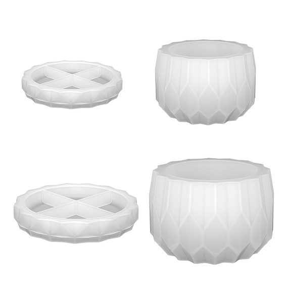 Column Flower Pot Silicone Mold, Resin Casting Molds, for UV Resin, Epoxy Resin Craft Making