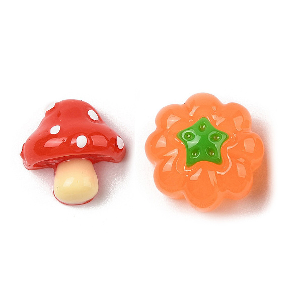 Кабошоны из смолы, имитация овощей